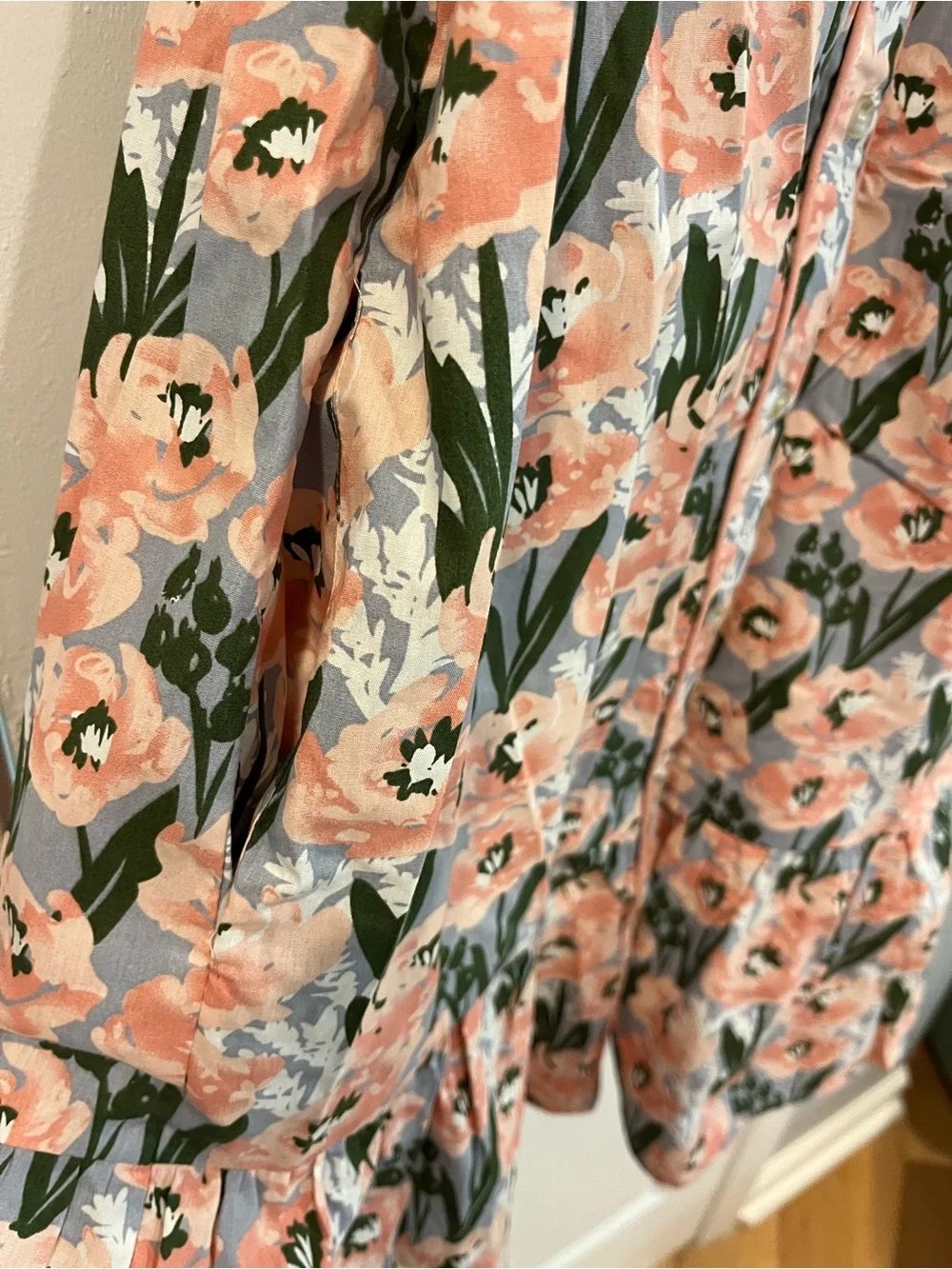 JODIFL Blush Floral Ruffle-Sleeve Women’s Dress - Picture 5 of 8